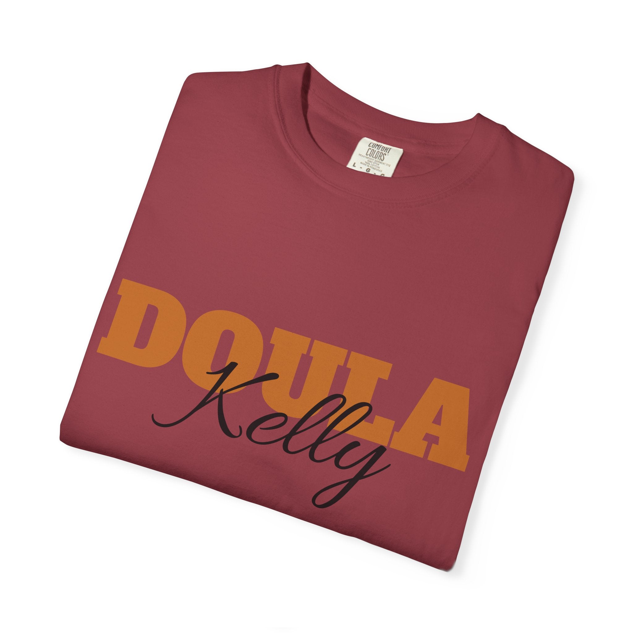 Personalized Doula Garment-Dyed T-shirt with your Name