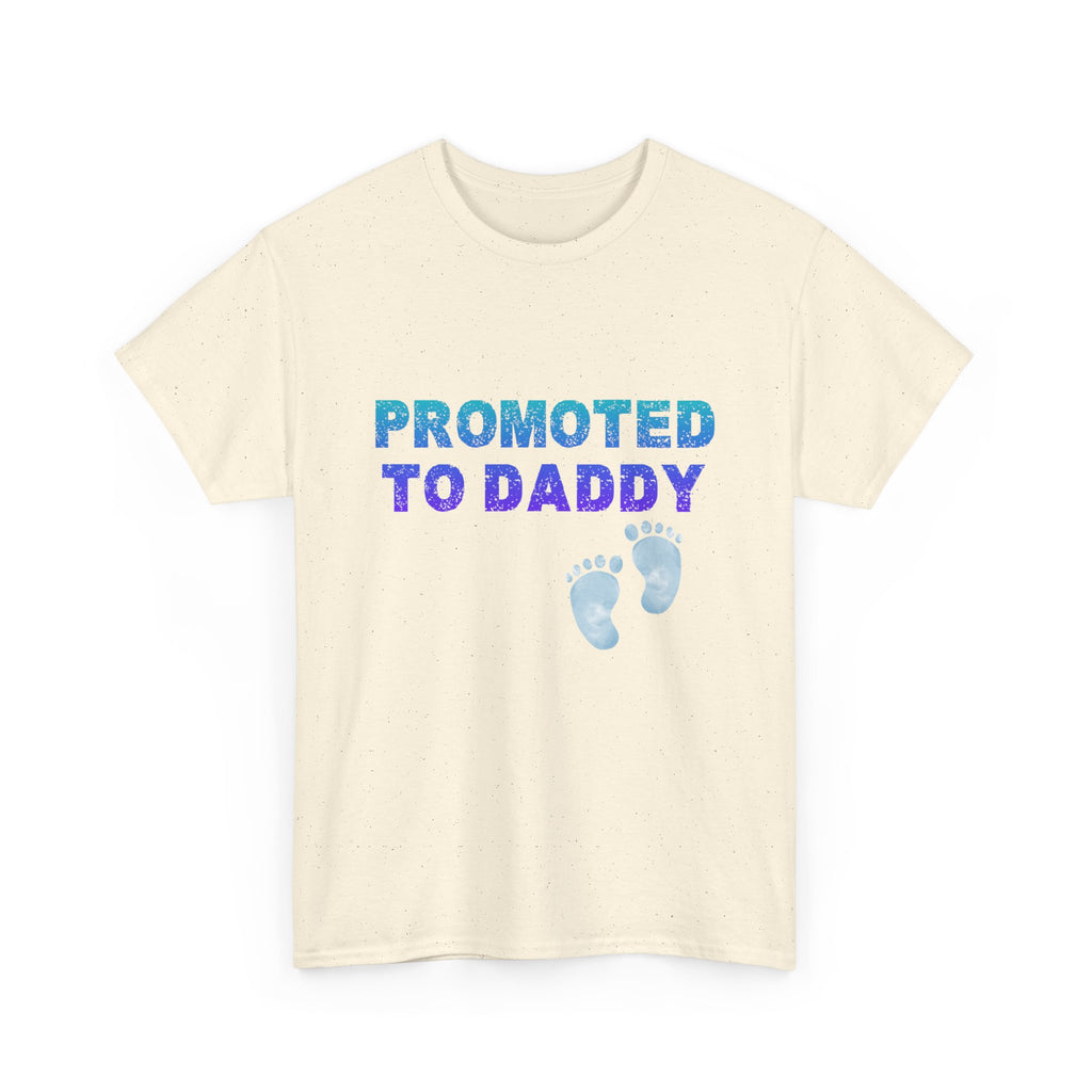 Heavy Cotton Tee Promoted to Daddy | Canada shipping