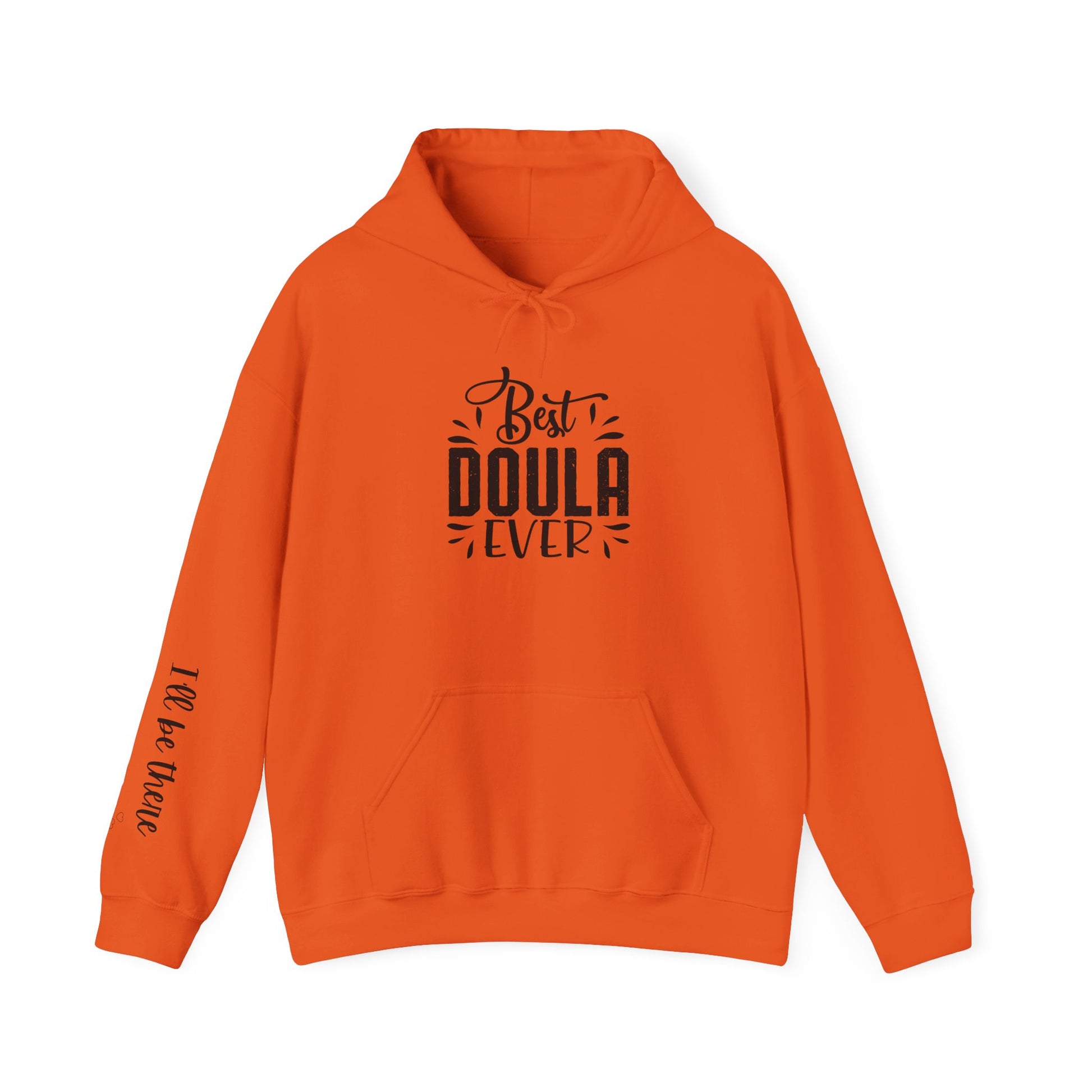 Hoodie for a Doula orange