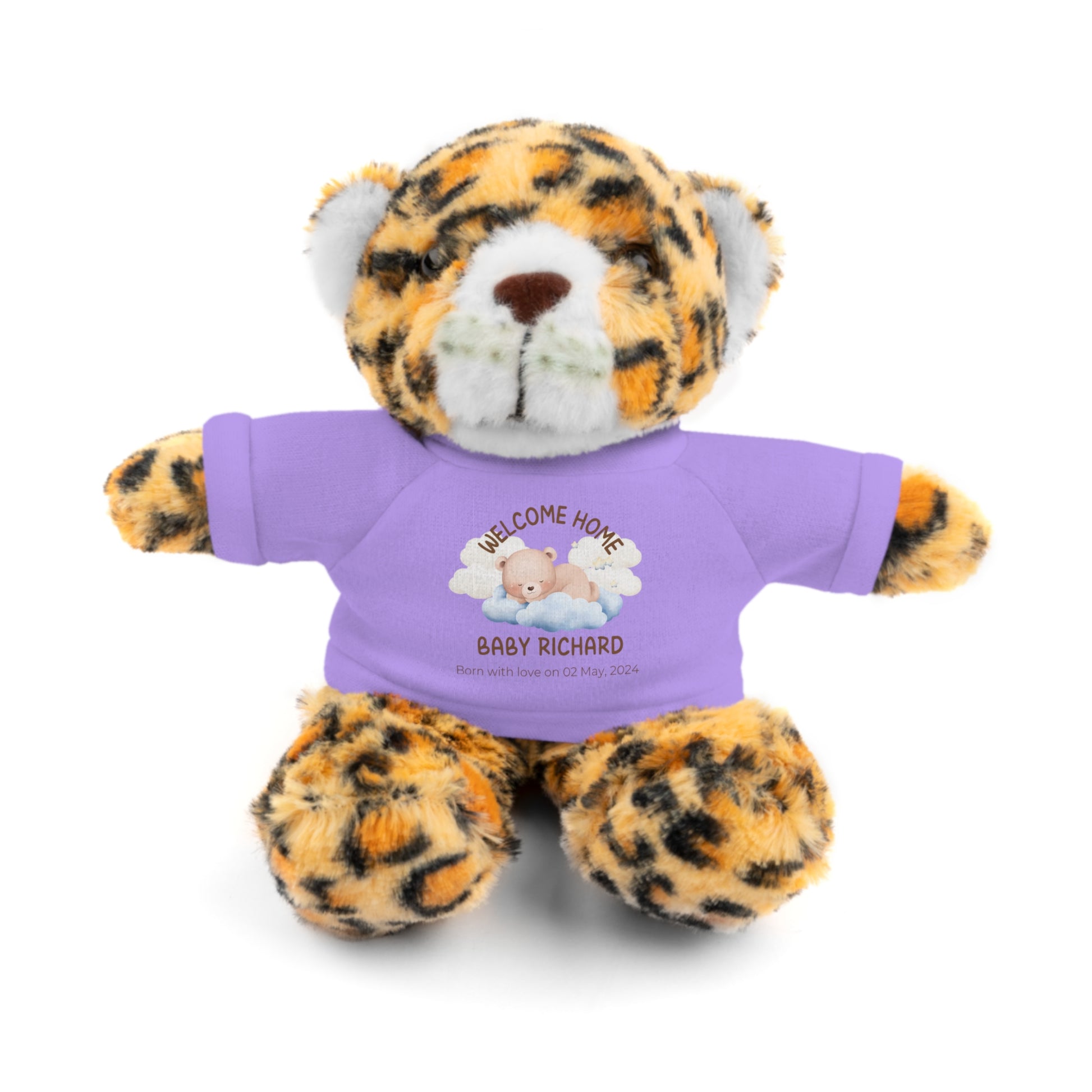 Peluches personalizados con camiseta | diferentes colores y animales disponibles