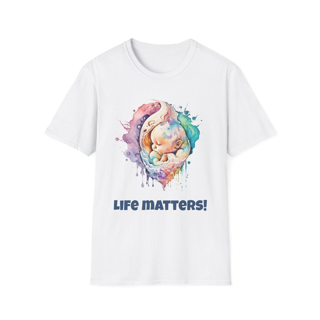 Życie ma znaczenie! Koszulka Softstyle Pro-life Baby w różnych kolorach 
