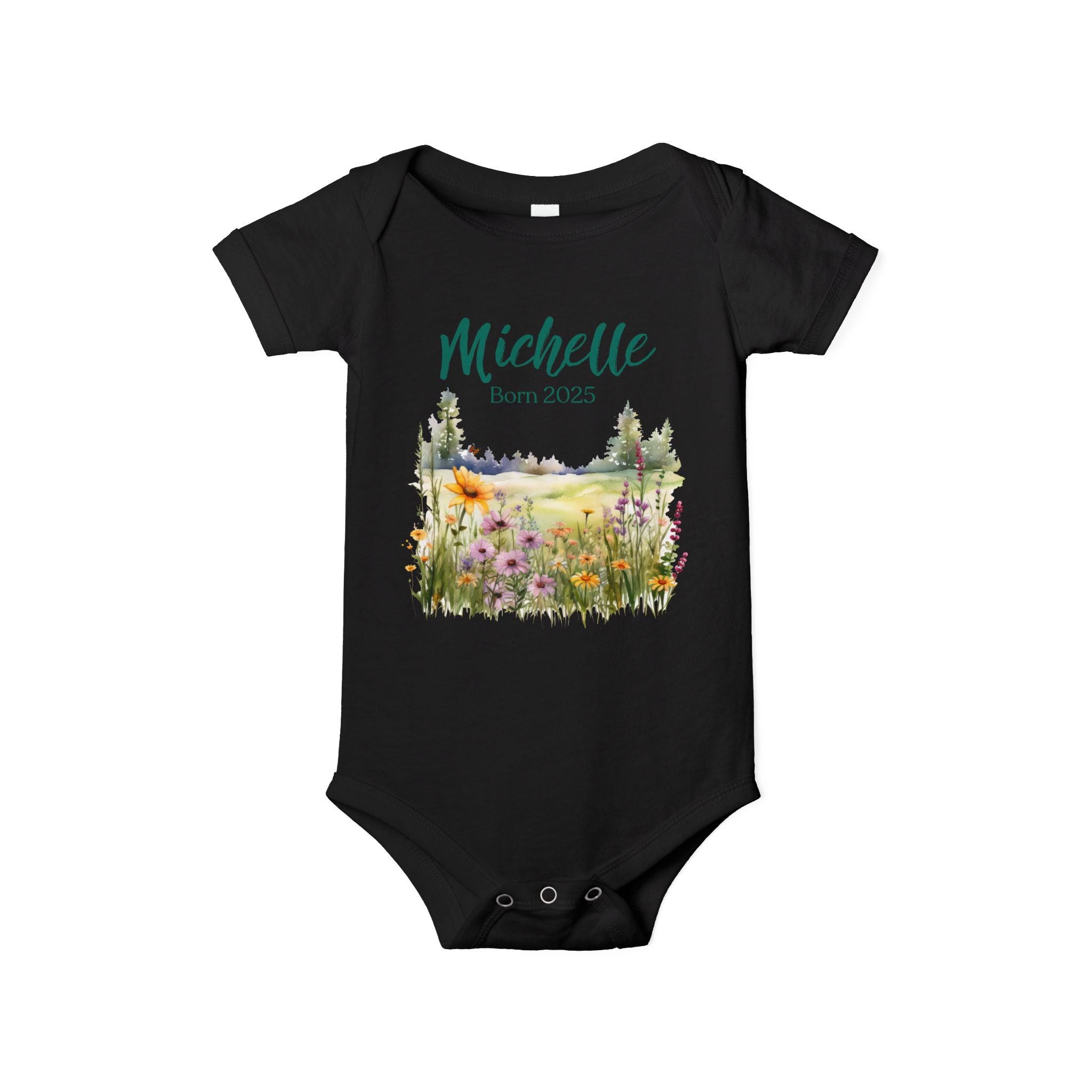 Personalized Onesie with a Name and Date