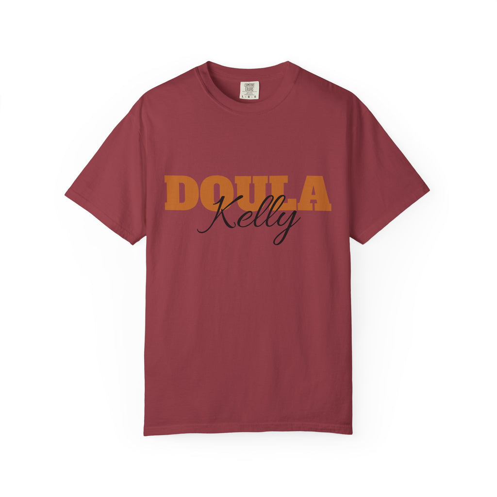 Personalized Doula Garment-Dyed T-shirt with your Name