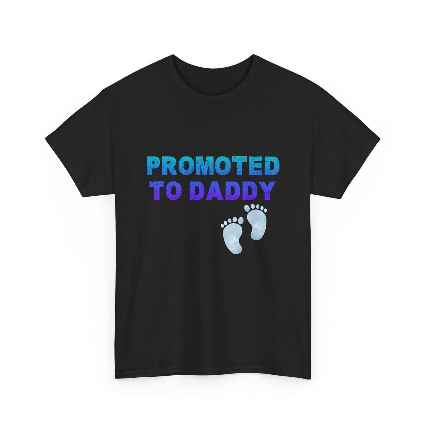 Heavy Cotton Tee Promoted to Daddy | Canada shipping