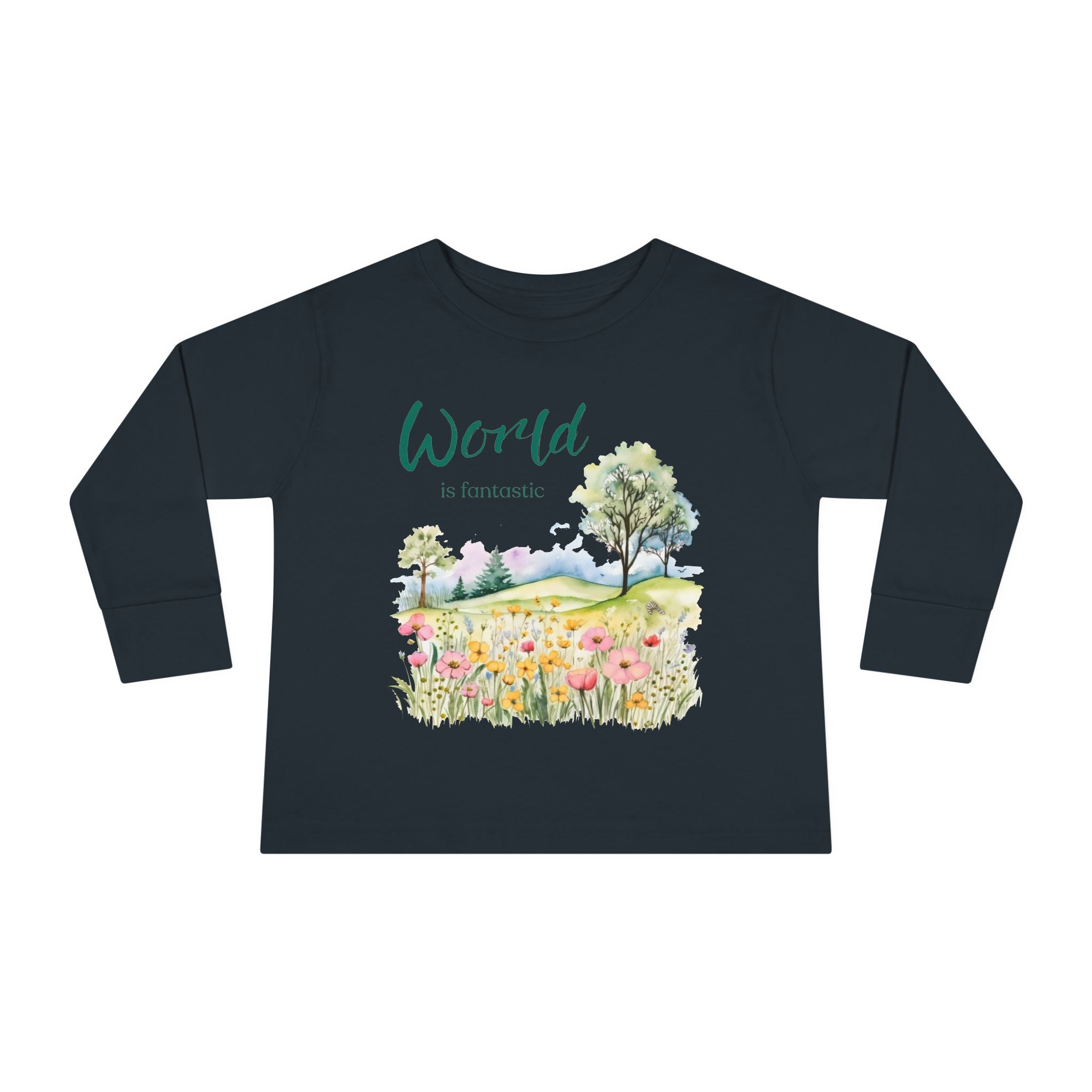 Fantastic World Toddler Long Sleeve Tee 2T-6T