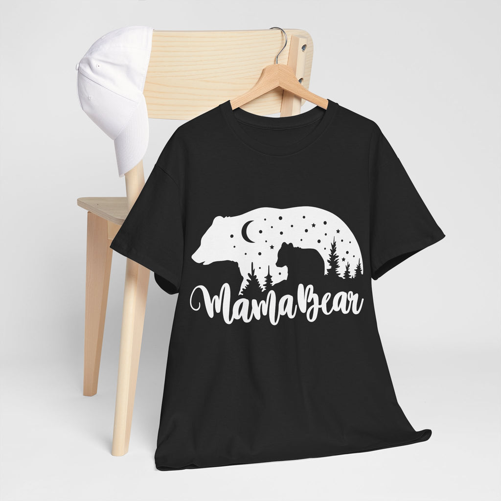 Camiseta de algodón grueso Mamá Osa 