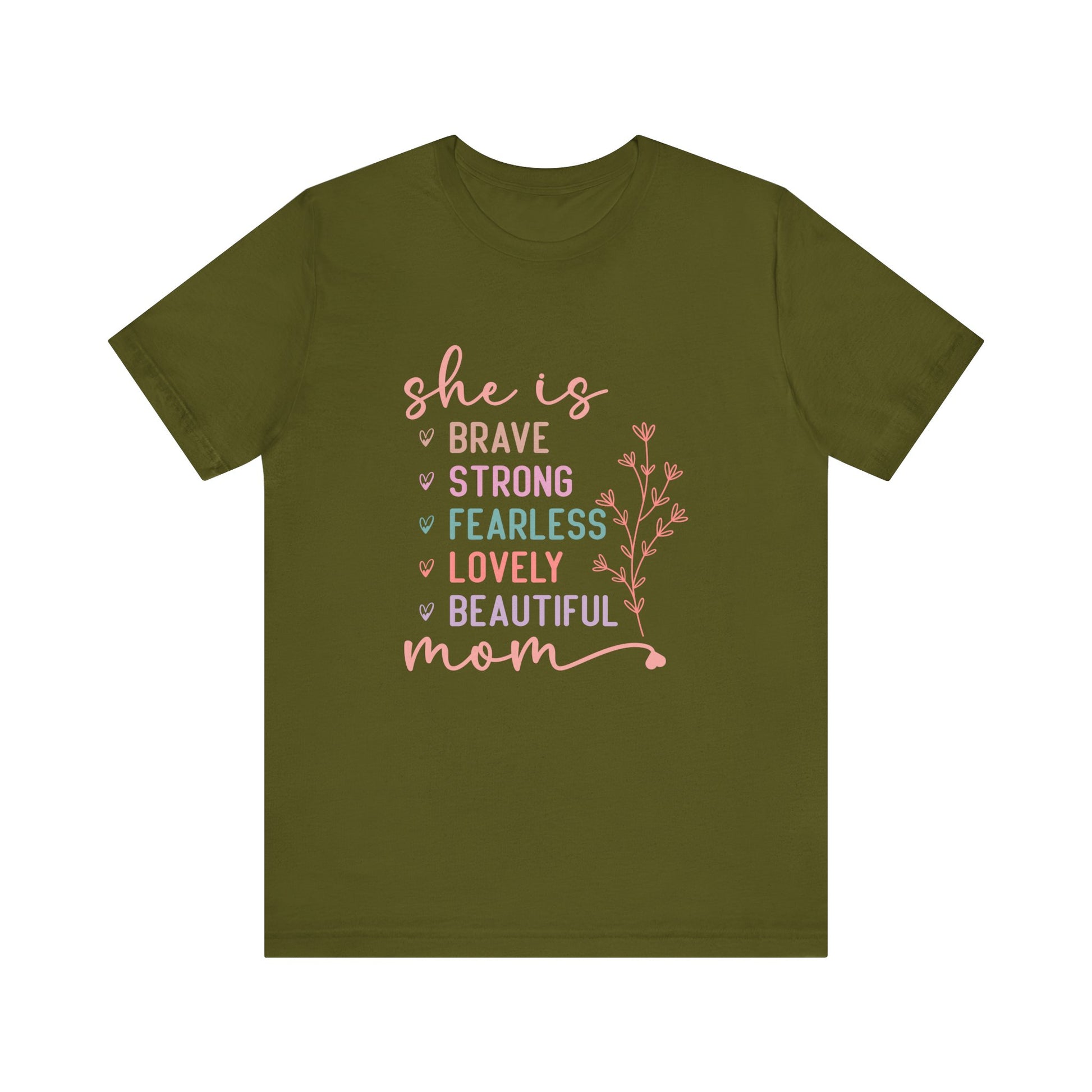 Camiseta de manga corta de jersey "Ella es mamá" | Canadá 