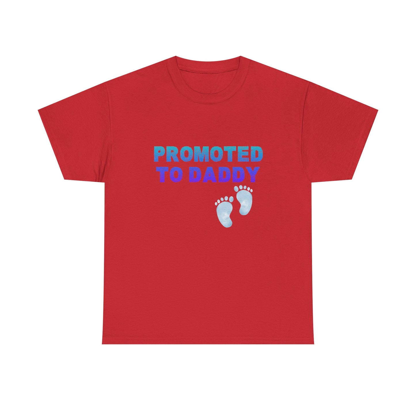 Heavy Cotton Tee Promoted to Daddy | Canada shipping