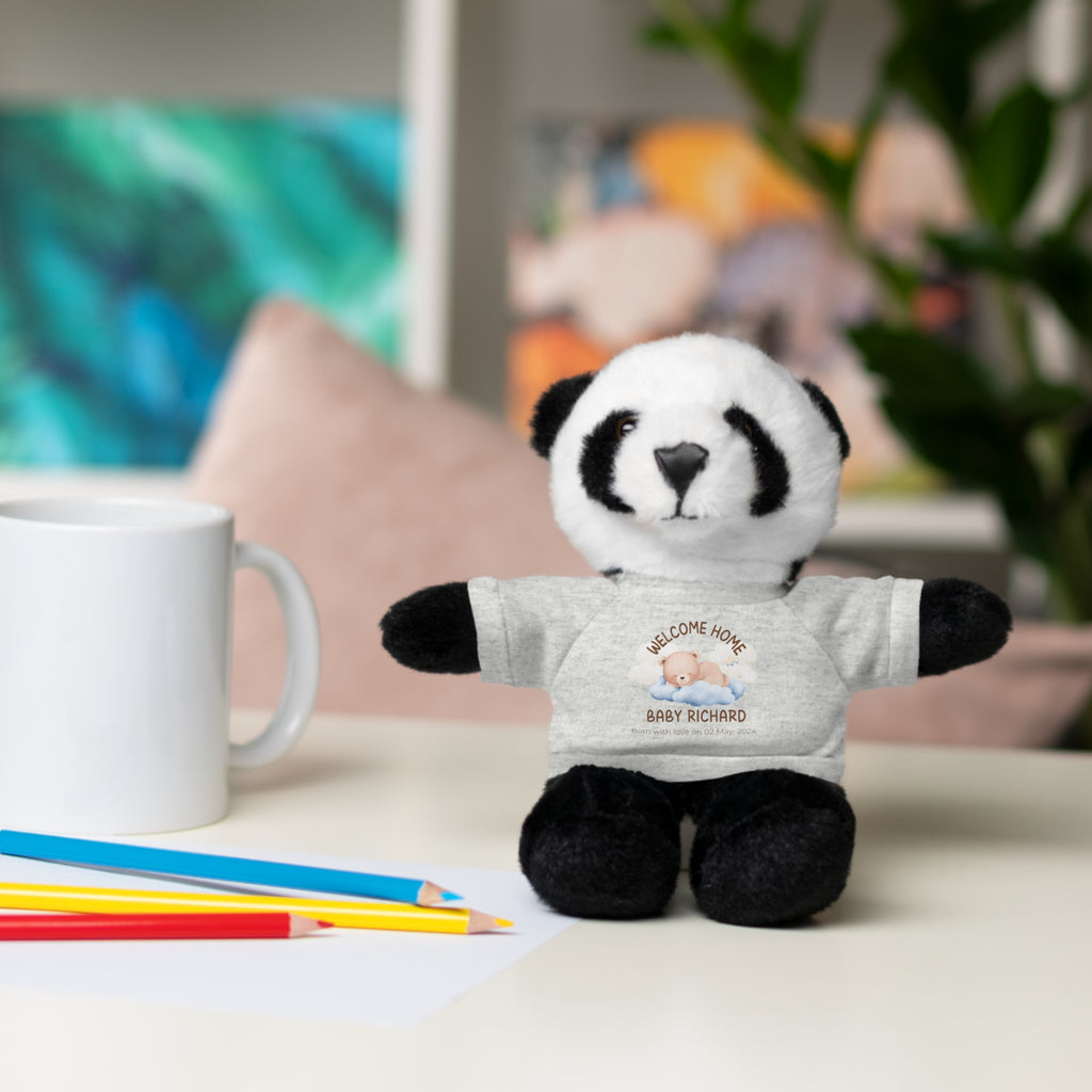 Personalized Stuffed Animals with Tee | different colors and animals available