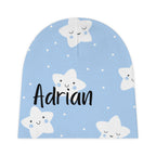 Personalized Baby Beanie Hat - Blue