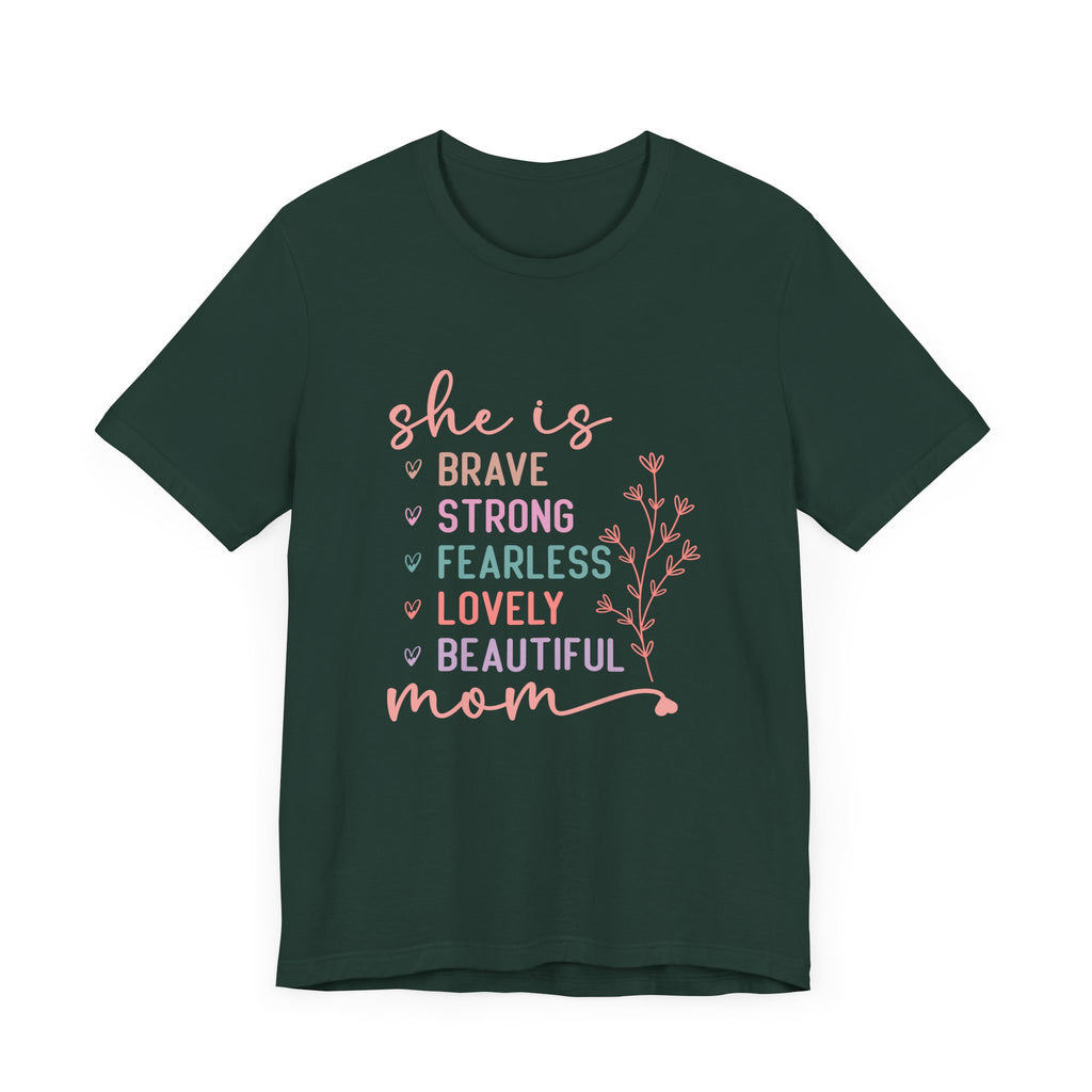 Camiseta de manga corta de jersey "Ella es mamá" | Canadá 