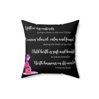 birth affirmations pillow