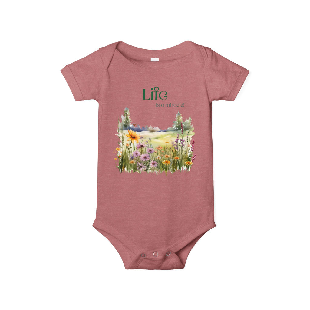 baby bodysuit life is a miracle