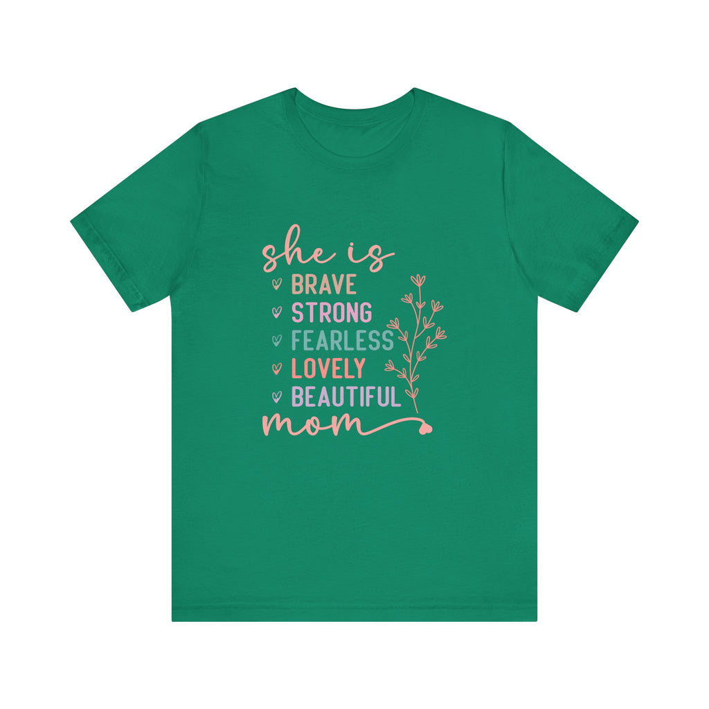 Camiseta de manga corta de jersey "Ella es mamá" | Canadá 