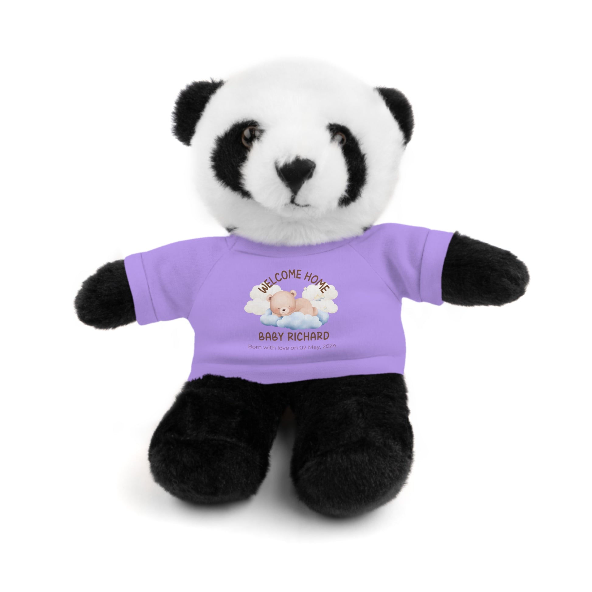 Peluches personalizados con camiseta | diferentes colores y animales disponibles