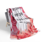 Pregnancy Affirmation Sherpa Blanket