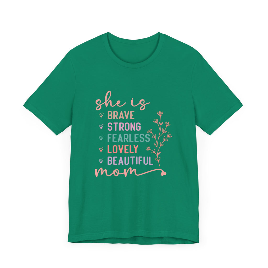 Camiseta de manga corta de jersey "Ella es mamá" | Canadá 