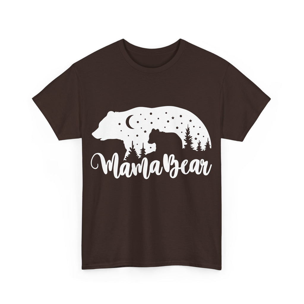 Camiseta de algodón grueso Mamá Osa 