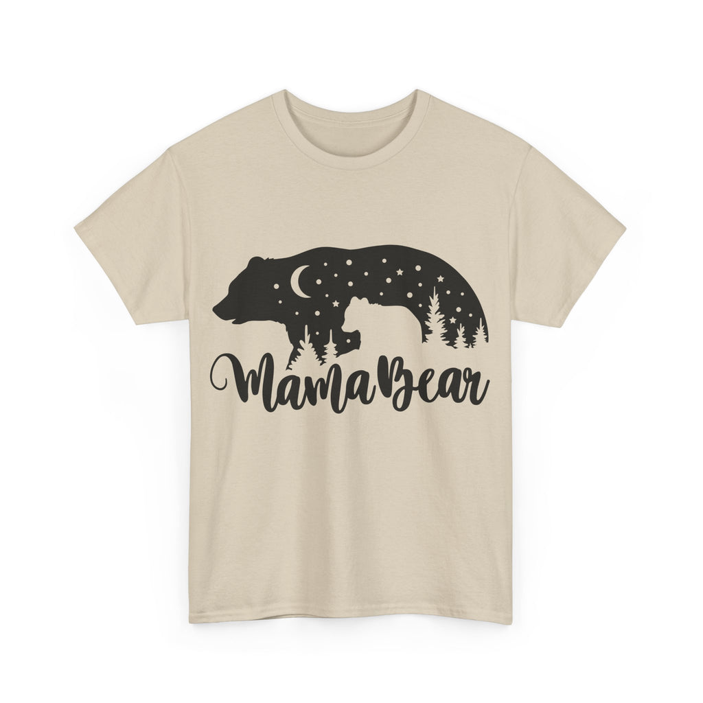 Camiseta de algodón grueso Mamá Osa 