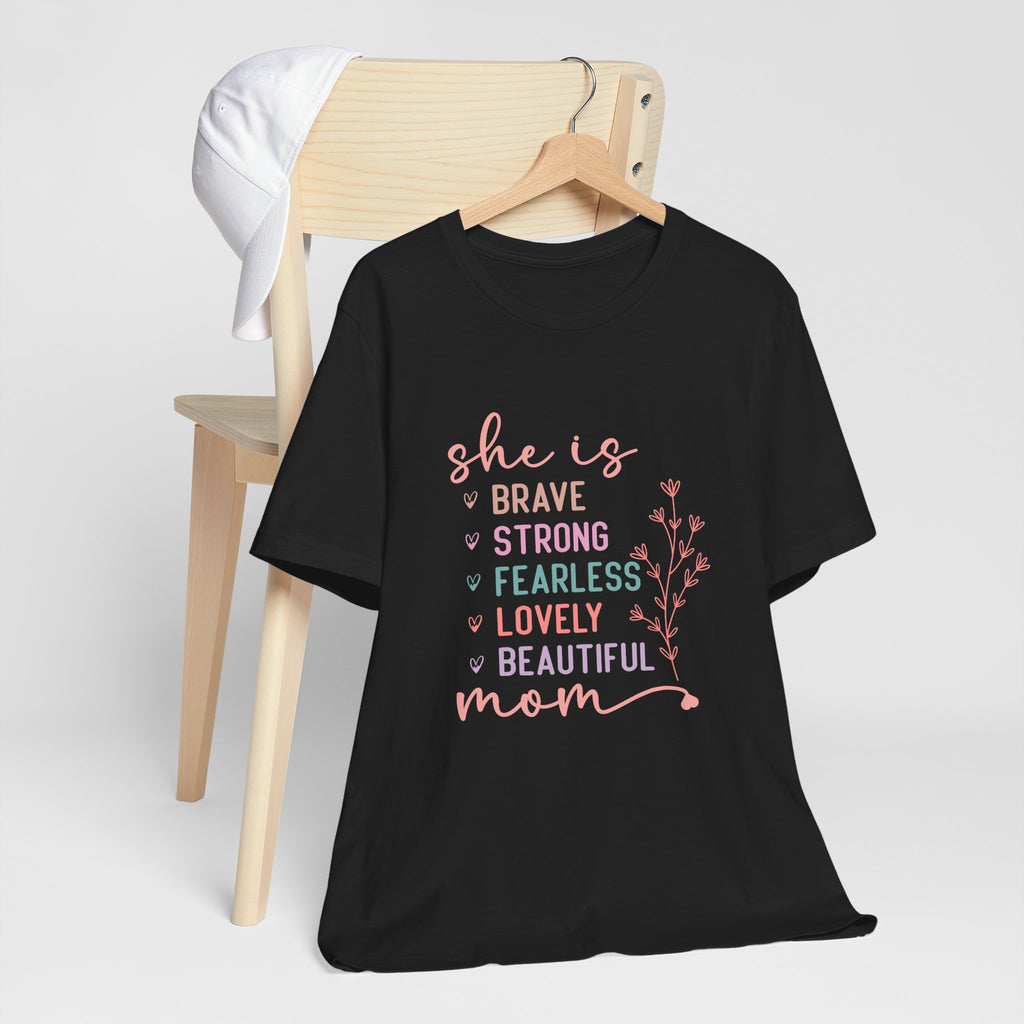 Camiseta de manga corta de jersey "Ella es mamá" | Canadá 