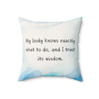 Birth Affirmation Pillow for Birthing Space