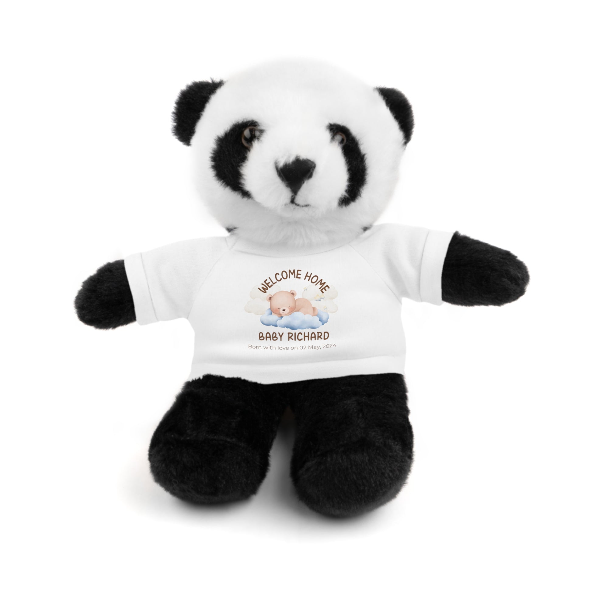 Peluches personalizados con camiseta | diferentes colores y animales disponibles