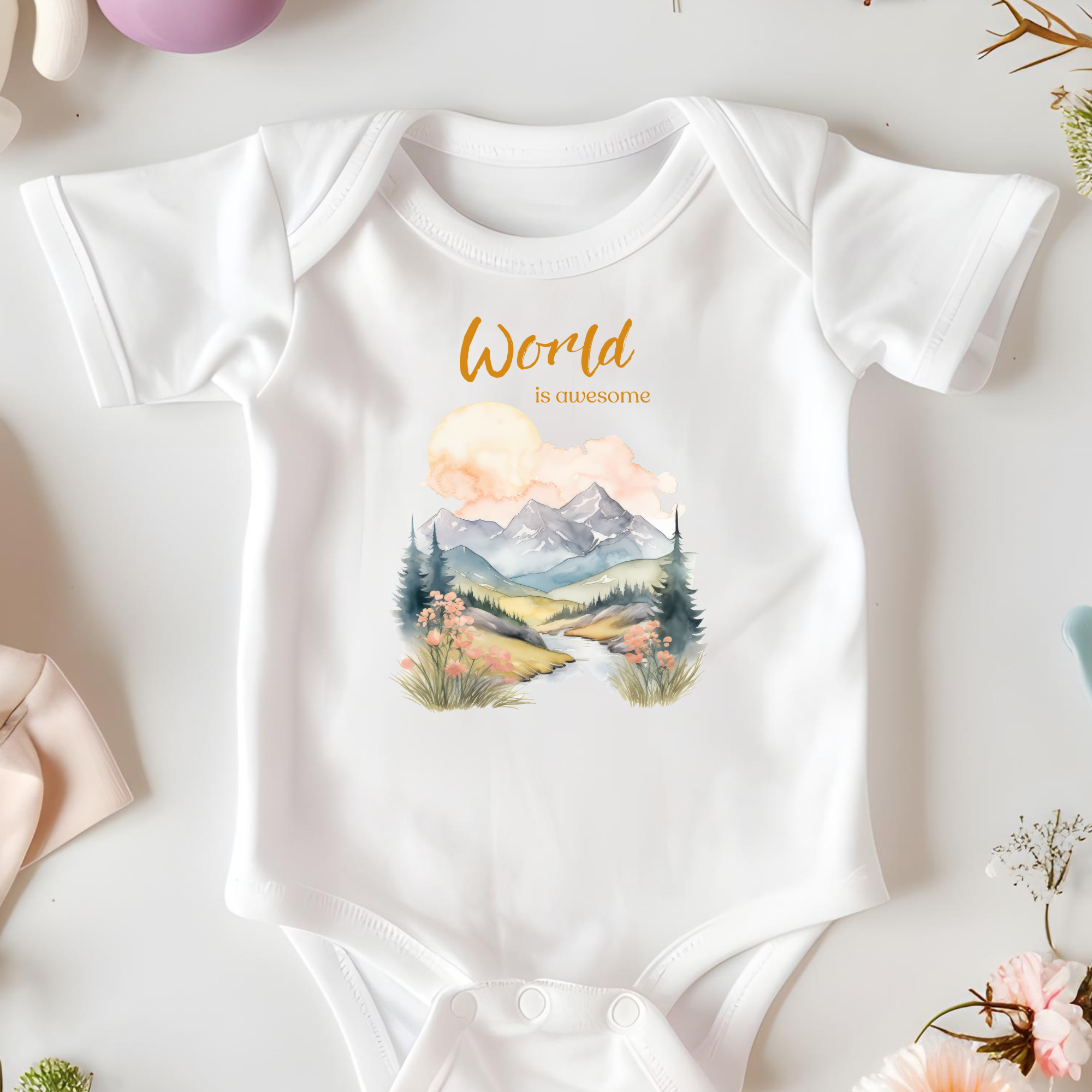 Infant Fine Jersey Bodysuit (shipping from Canada)