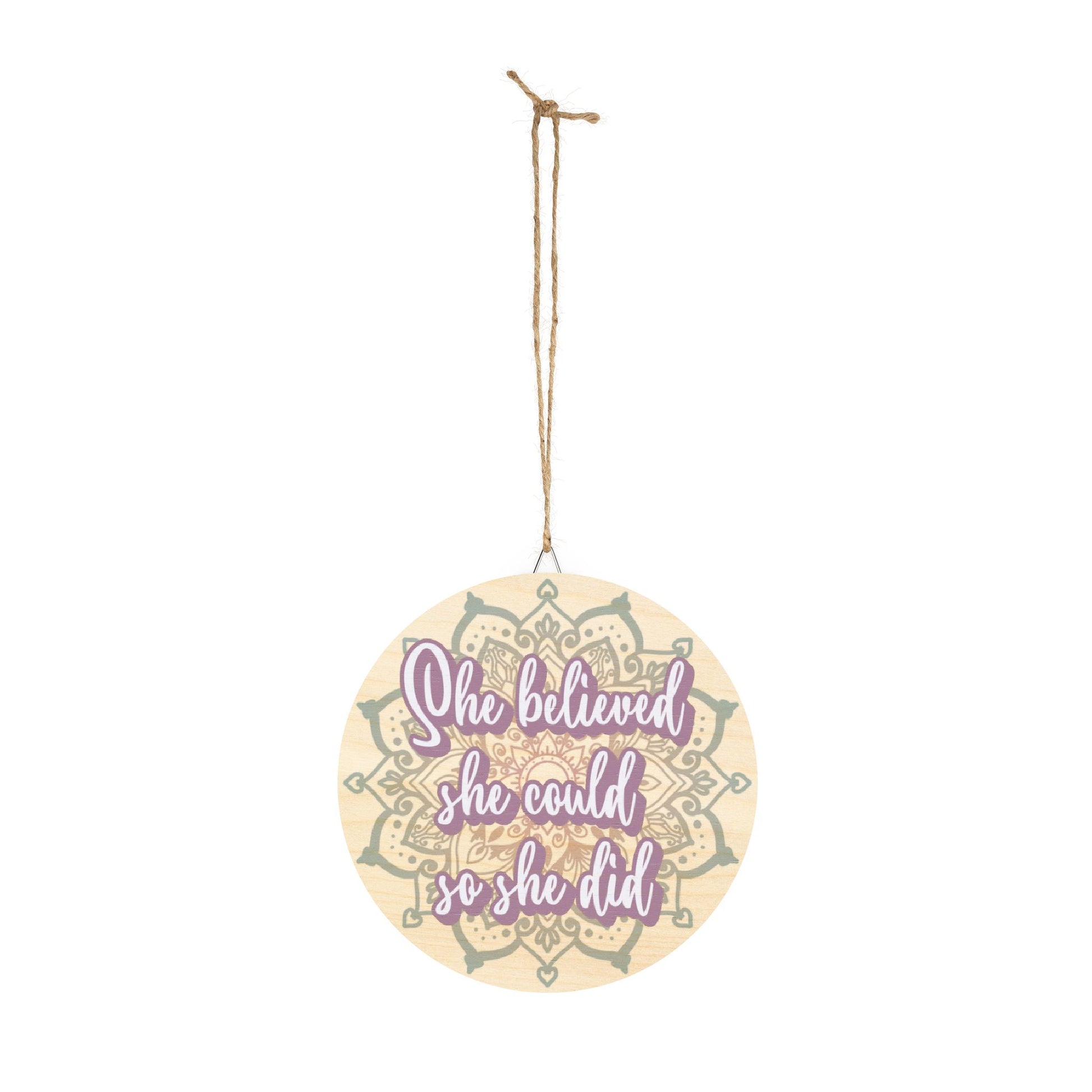 Affirmation Wood Sign