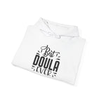 Hoodie for a Doula white folded
