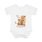 vbac baby bodysuit lion mom