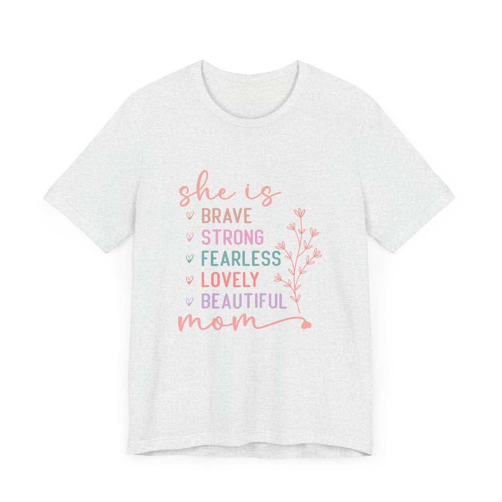 Camiseta de manga corta de jersey "Ella es mamá" | Canadá 