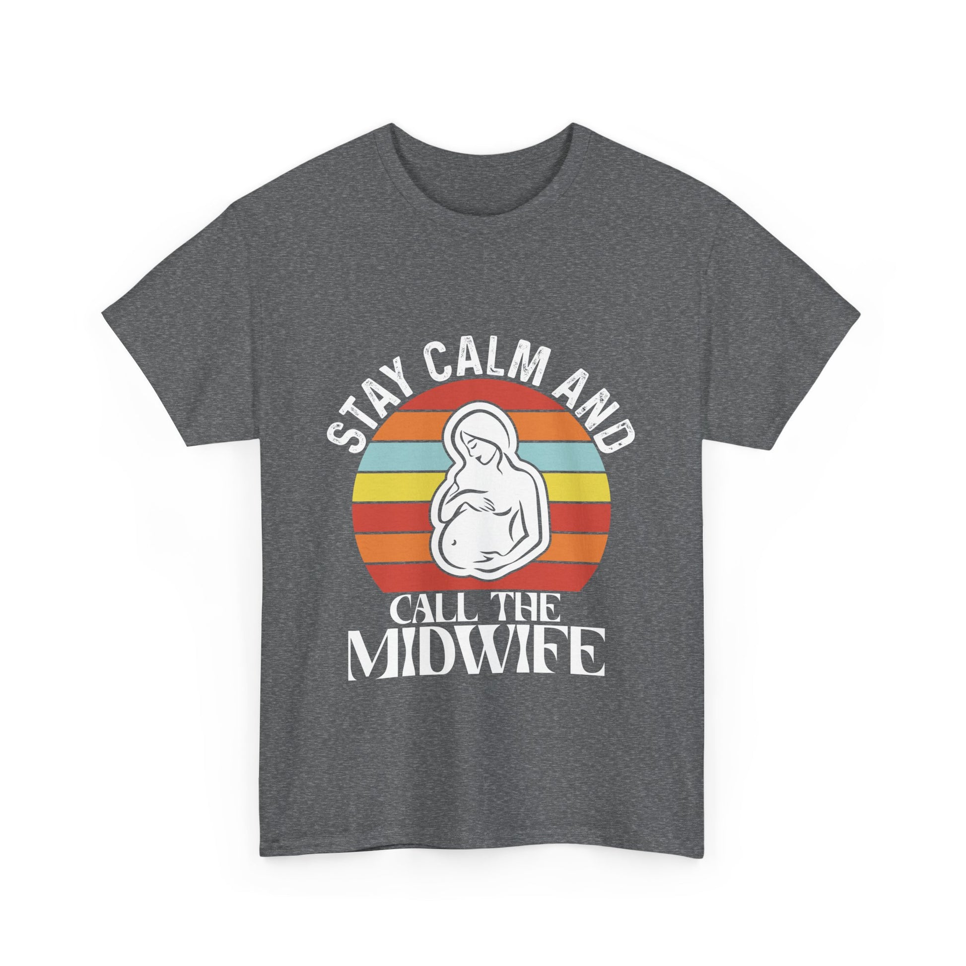 Camiseta de algodón grueso "Llama a la partera"