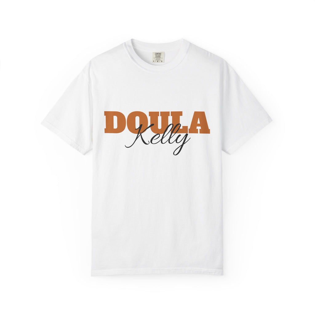Personalized Doula Garment-Dyed T-shirt with your Name