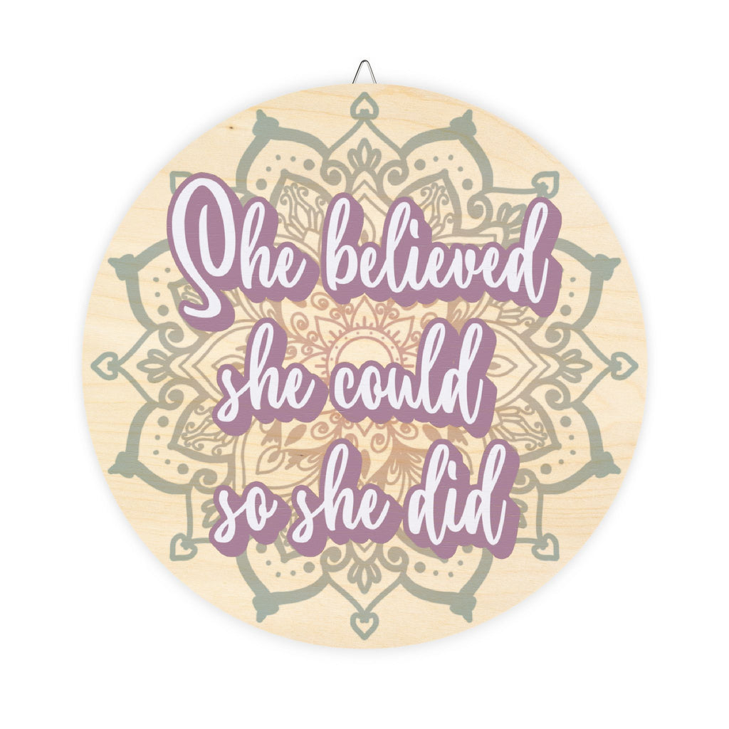 Affirmation Wood Sign
