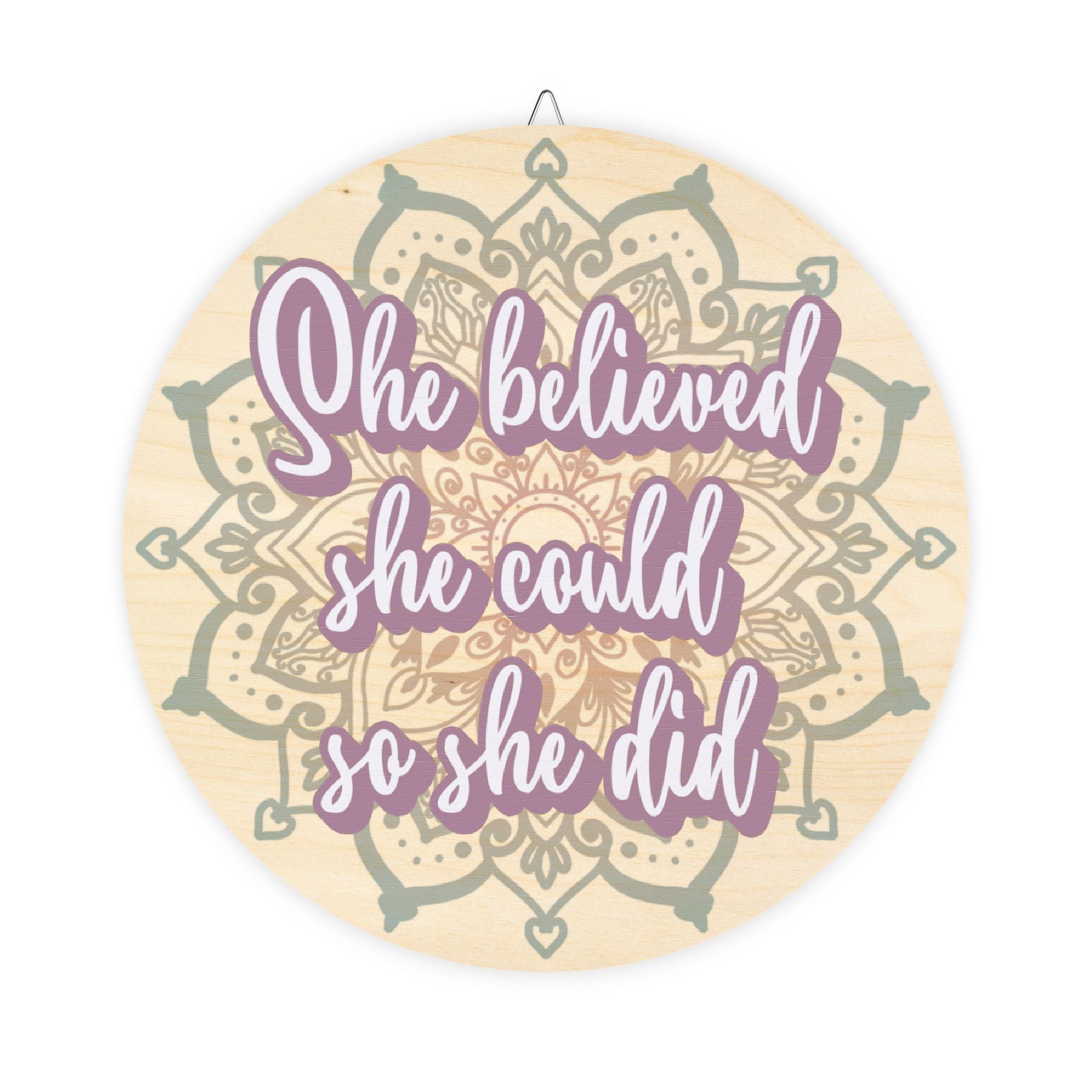 Affirmation Wood Sign