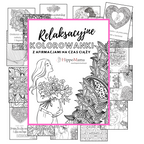 kolorowanki z afirmacjami na ciążę, hipnoporód, do druku