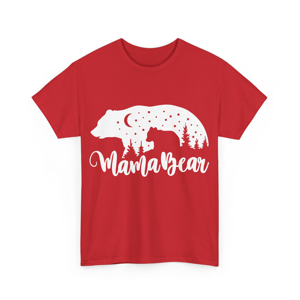 Camiseta de algodón grueso Mamá Osa 