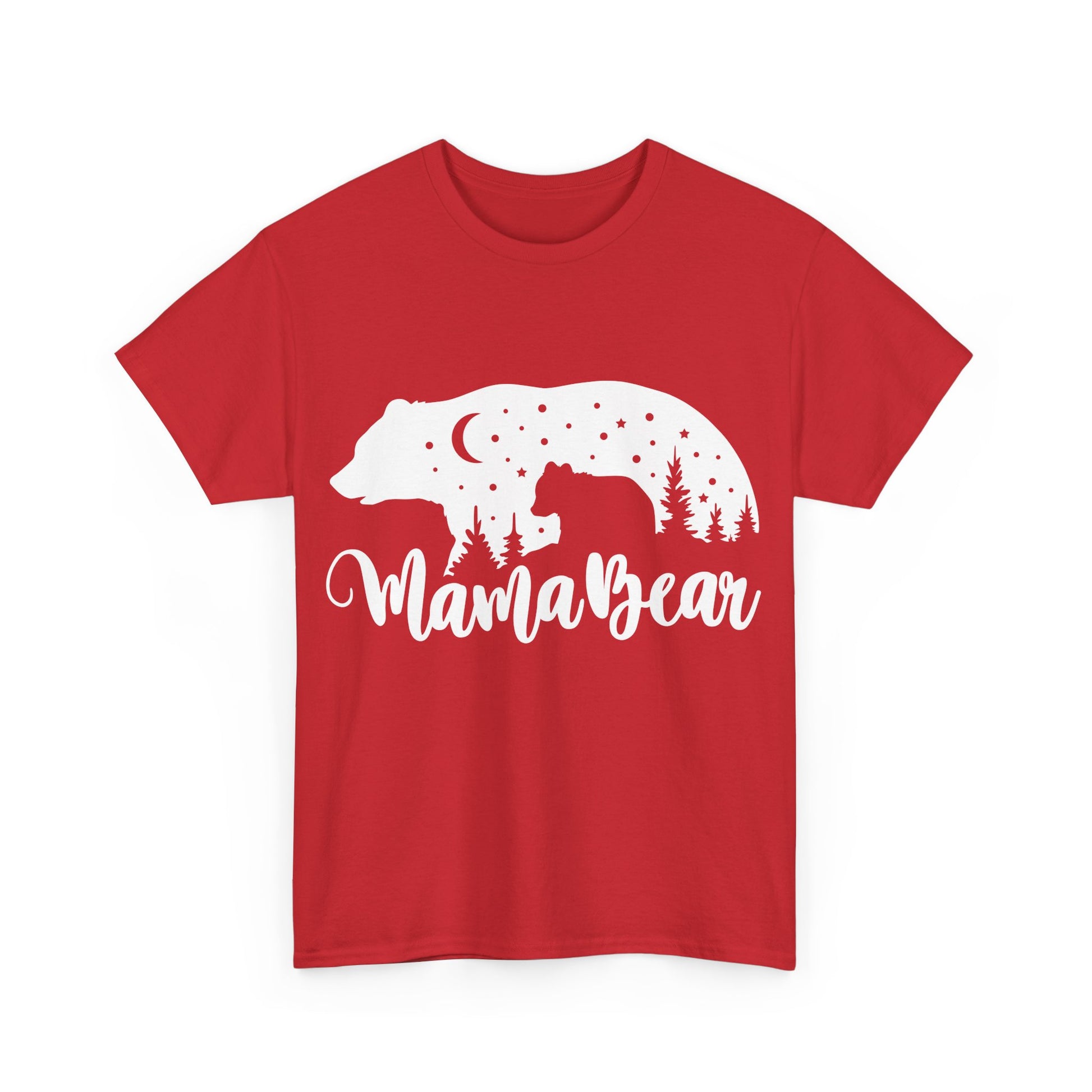 Camiseta de algodón grueso Mamá Osa 