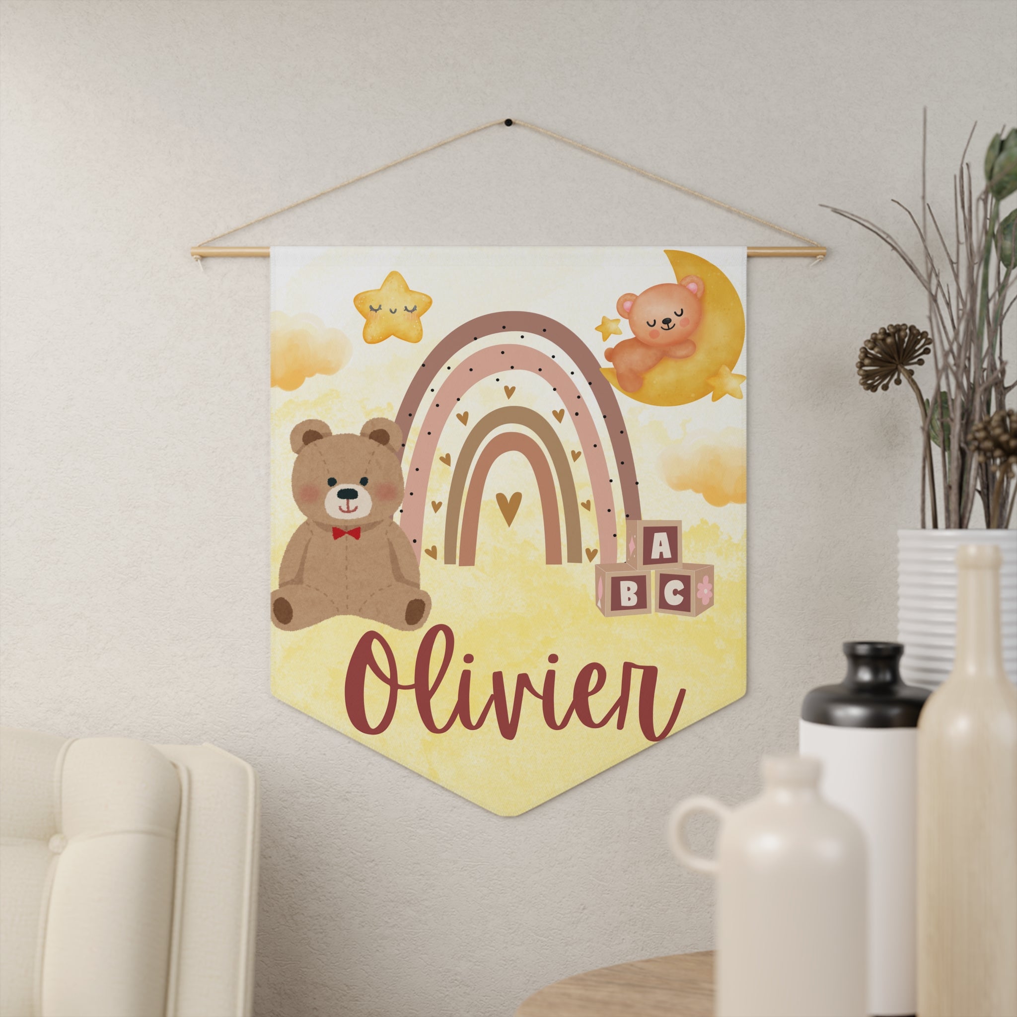 Personalized Pennant Banner with a Name