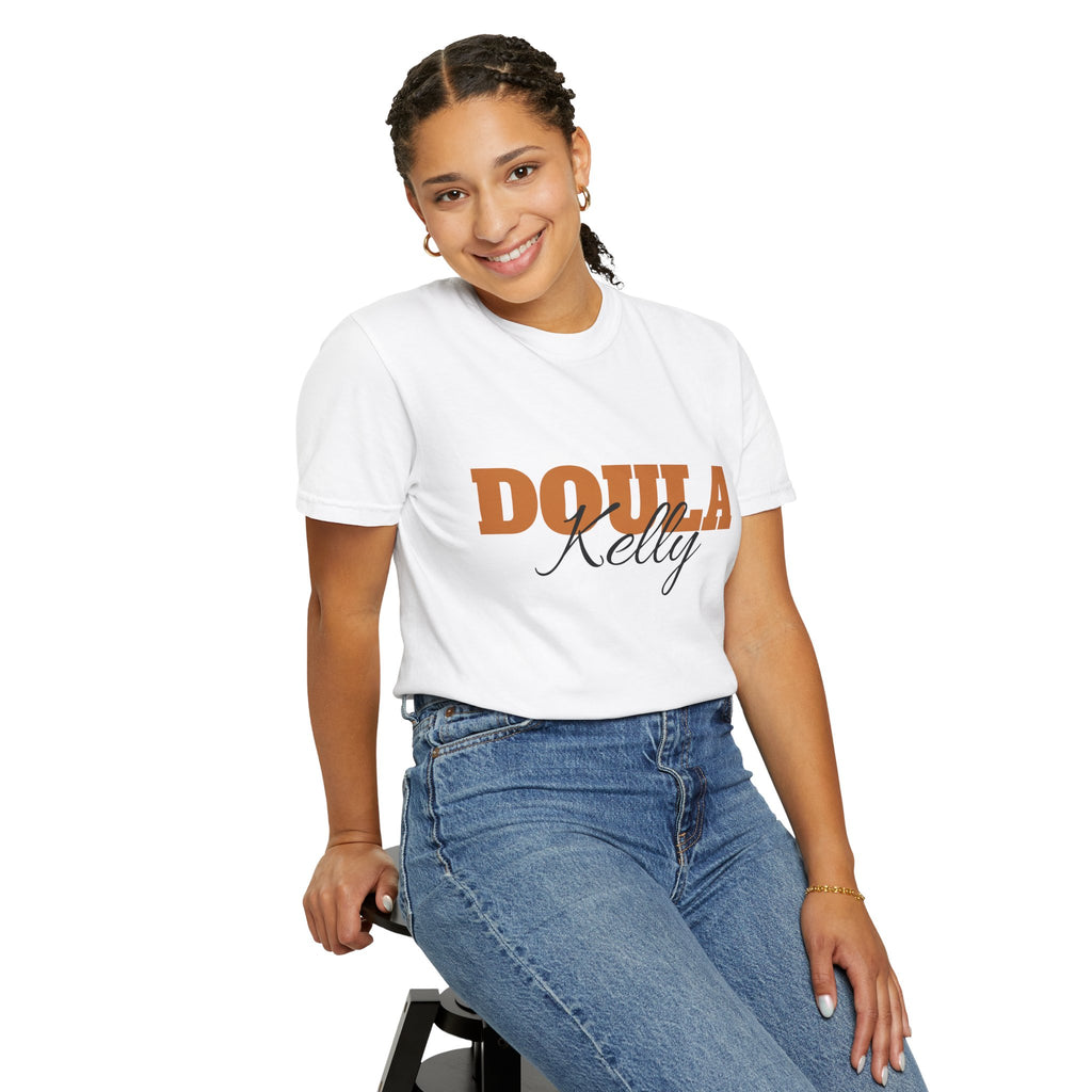Personalized Doula Garment-Dyed T-shirt with your Name