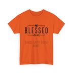 Camiseta de algodón grueso personalizada Blessed Mom en diferentes colores, ¡con los nombres de tus hijos! 