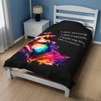 Pregnancy Affirmation Velveteen Plush Blanket