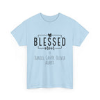 Camiseta de algodón grueso personalizada Blessed Mom en diferentes colores, ¡con los nombres de tus hijos! 