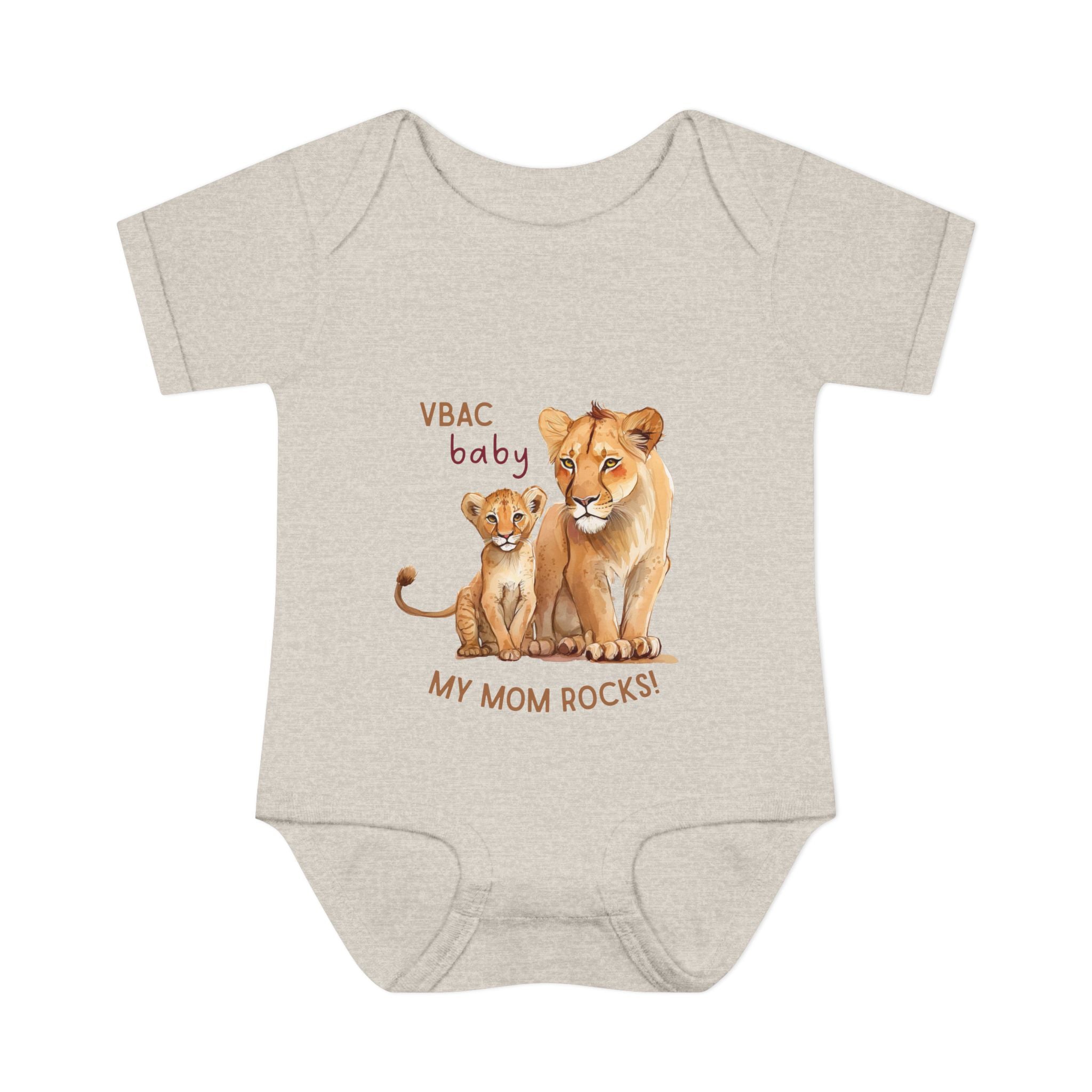 Infant Bodysuit VBAC Baby Lion Mom