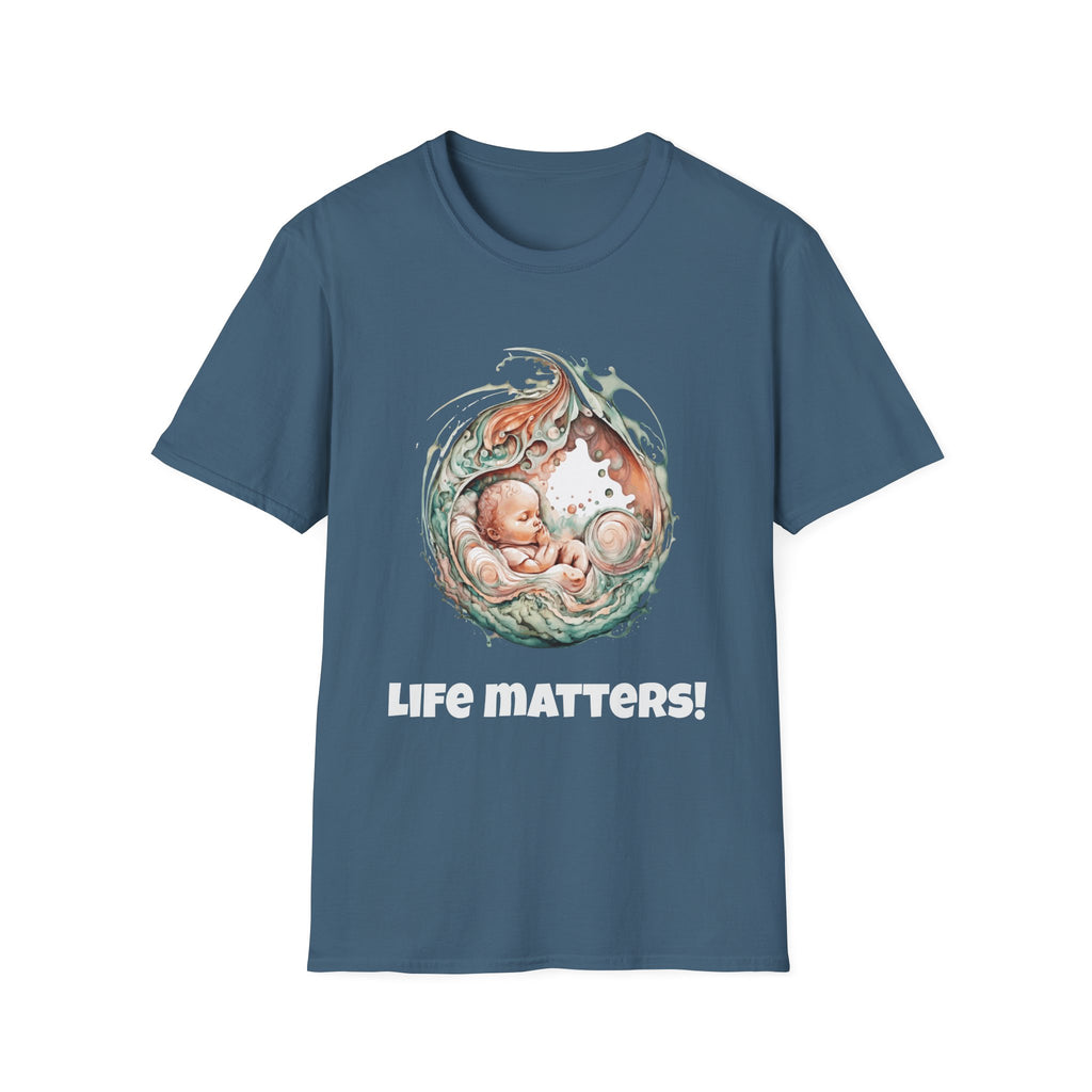Życie ma znaczenie! Koszulka Softstyle Pro-life w różnych kolorach 
