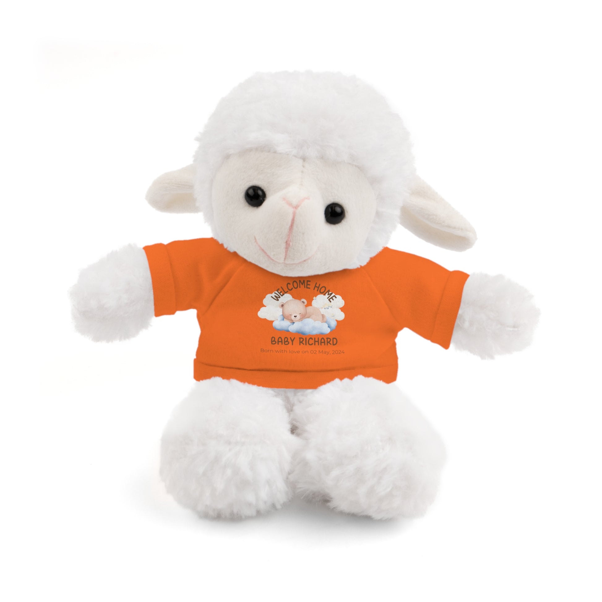 Peluches personalizados con camiseta | diferentes colores y animales disponibles
