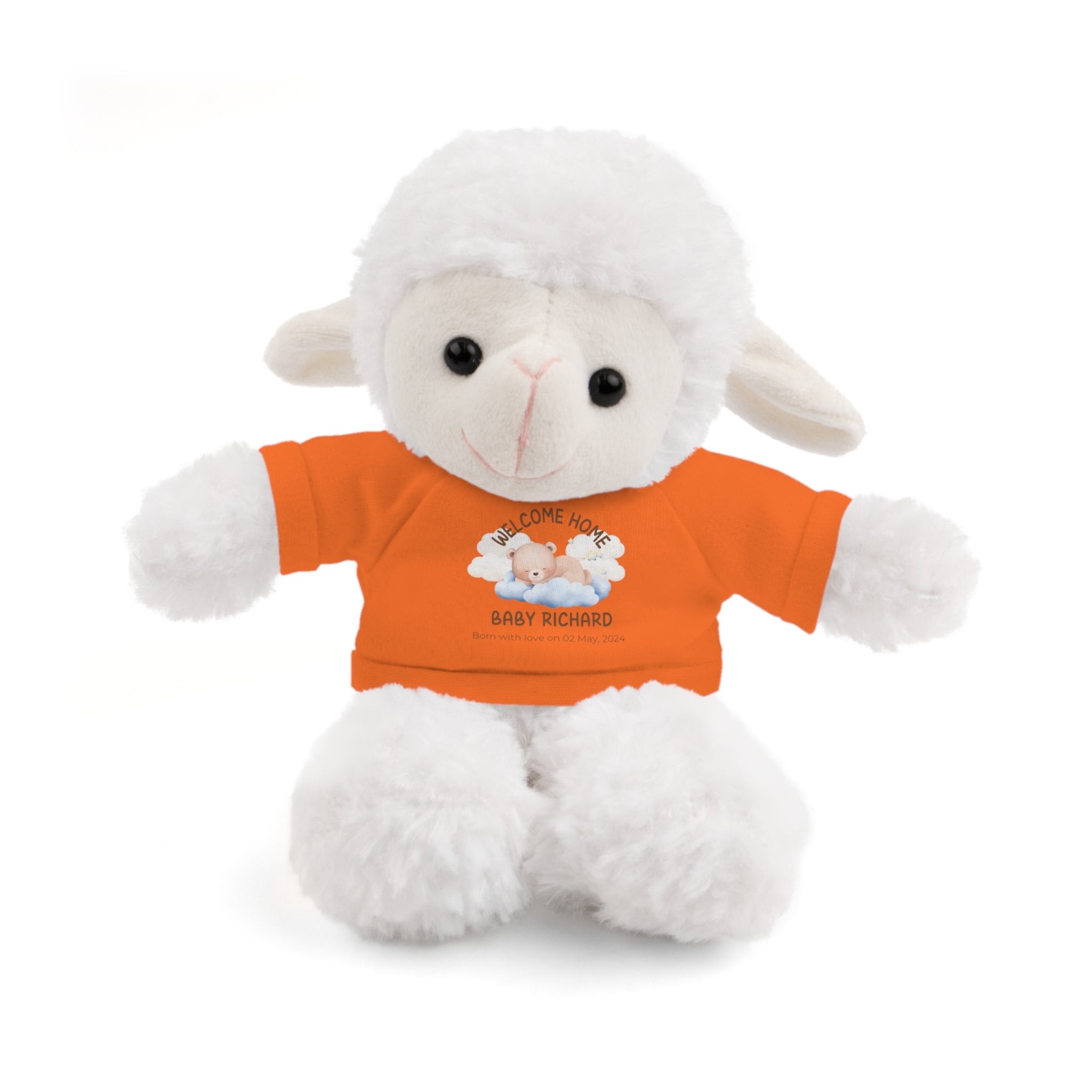 Personalized Stuffed Animals with Tee | different colors and animals available