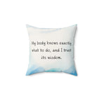 Birth Affirmation Pillow for Birthing Space