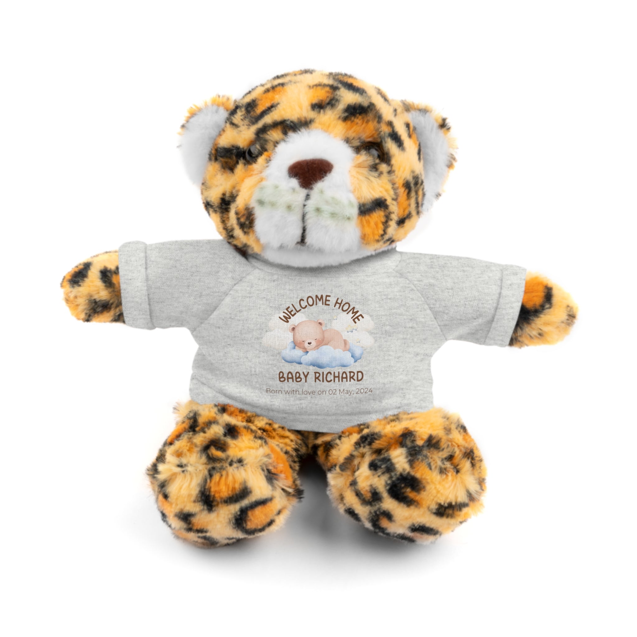 Personalized Stuffed Animals with Tee | different colors and animals available