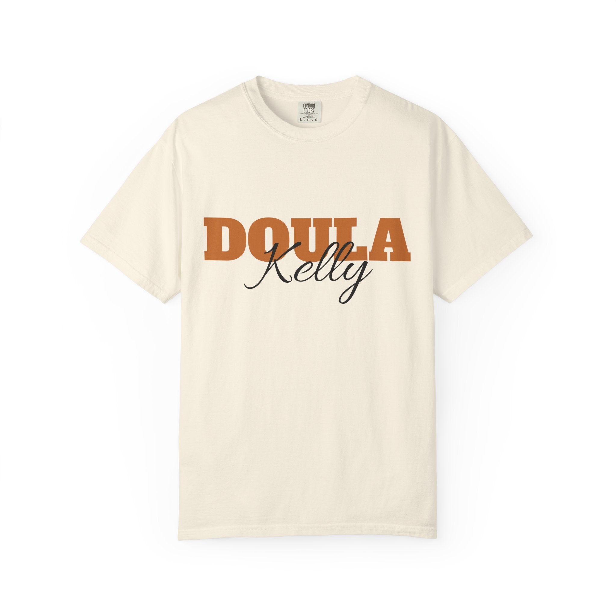 Personalized Doula Garment-Dyed T-shirt with your Name